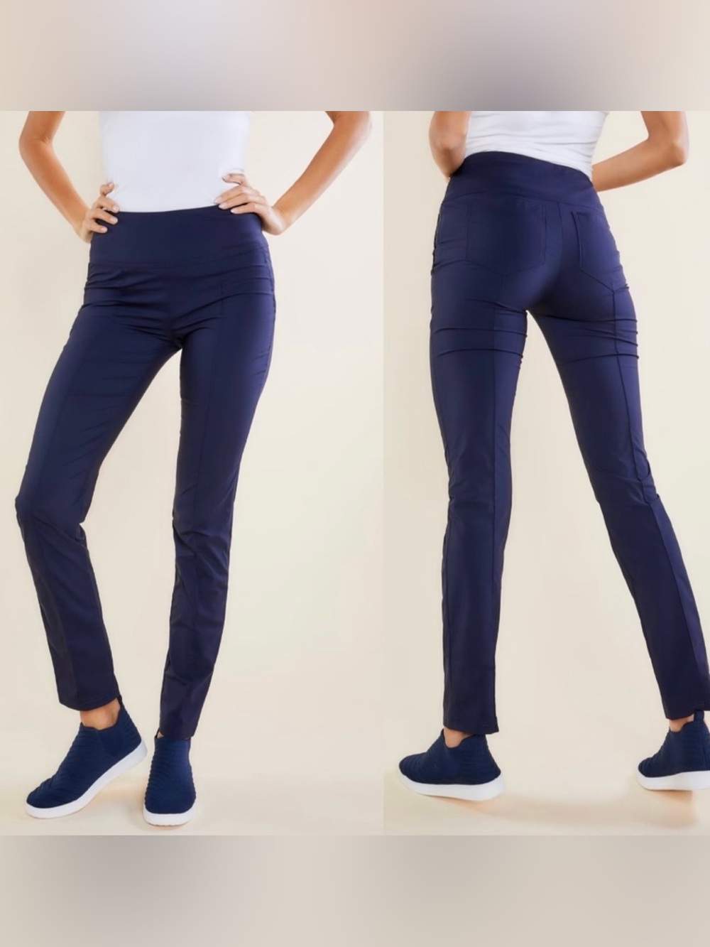 Anatomie Sonia Curvy Hi Rise Pants in Navy Size Medium